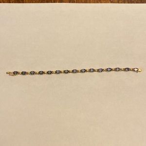 Bracelet, 10k gold, mystic topaz